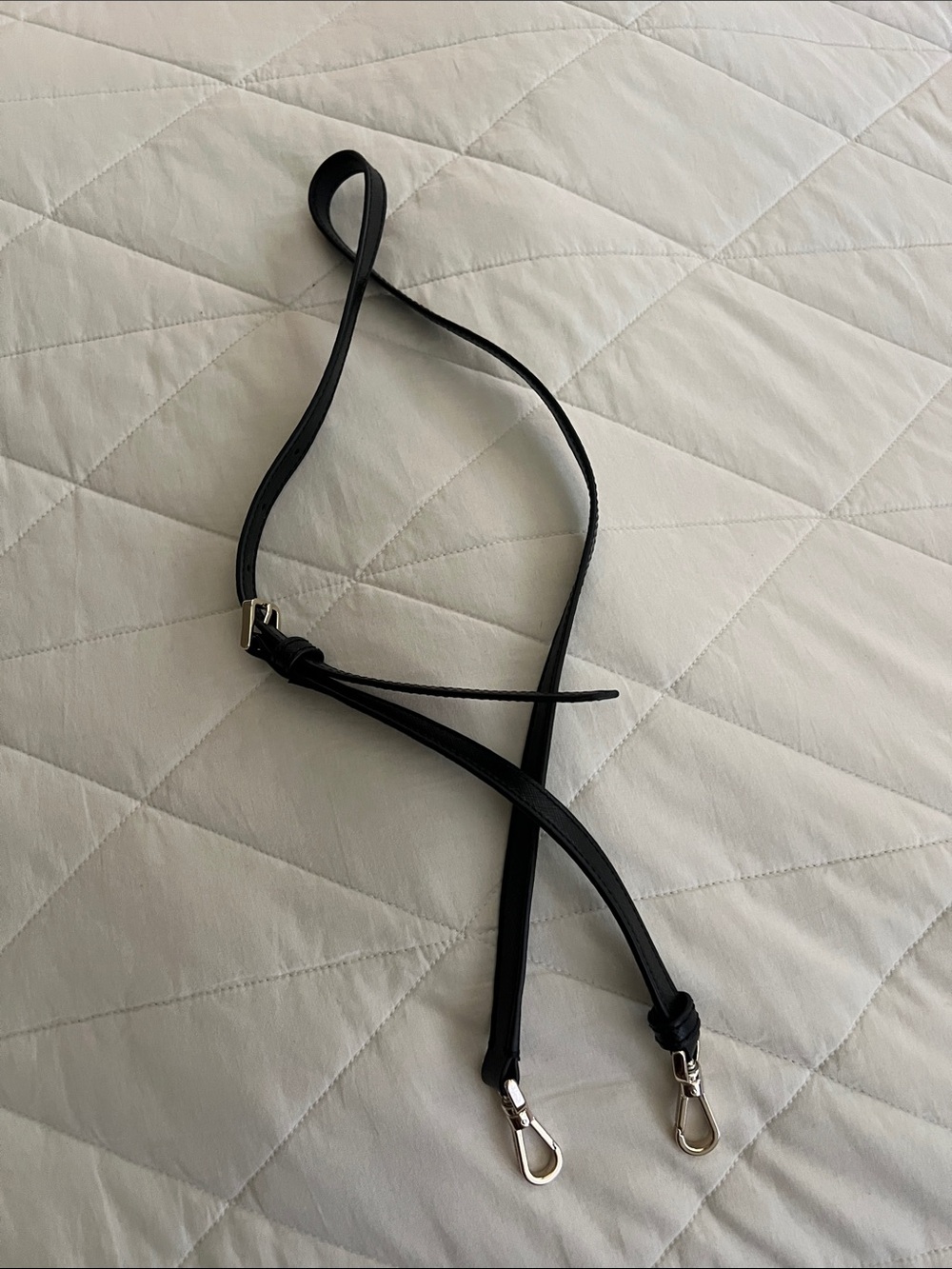 Kate Spade Black Saffiano Leather Gold Hardware Replacement Strap Authentic - Picture 5 of 16